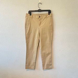 J. Crew Stretch Straight Leg Dress Pants Beige Size 6 NWT